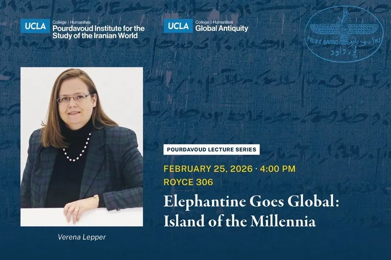 "Elephantine Goes Global: Island of the Millennia," Pourdavoud Lecture Series delivered by Verena Lepper.