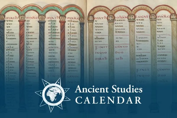 Ancient Studies Calendar event highlighting monotheistic religious traditions.