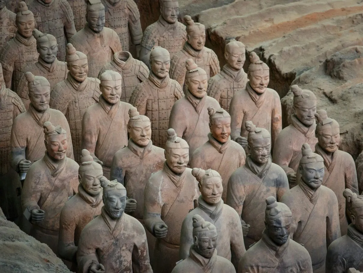 Terracotta warriors in Xi'an, China.