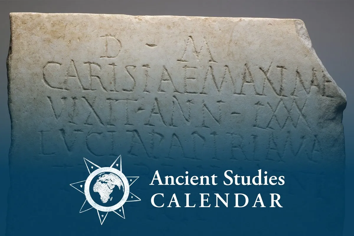 Ancient Studies Calendar event highlighting the classical world.