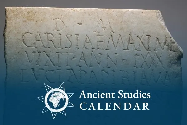 Ancient Studies Calendar event highlighting the classical world.