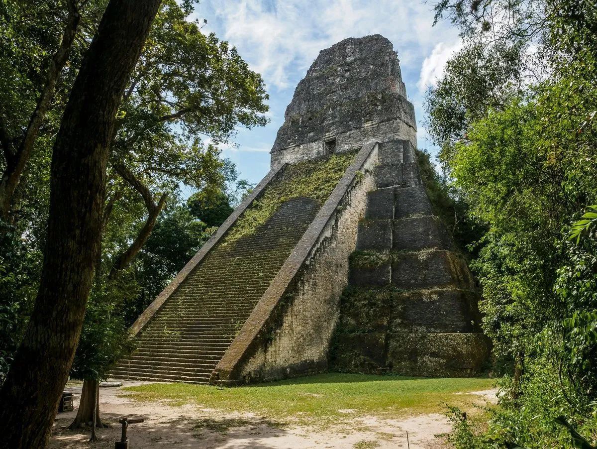 Temple V of Maya city of Tikal, Guatemala.