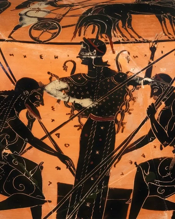 Greek Terracotta hydria (water jar) ca. 510 BCE.